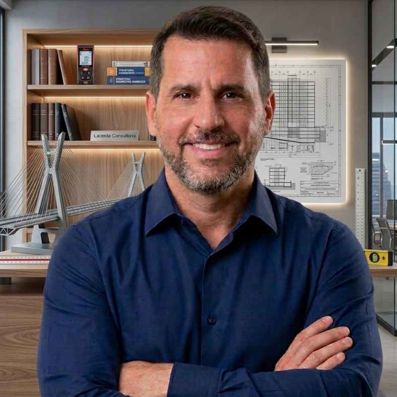 Bruno Santos Ribeiro Lacerda, engenheiro civil responsável técnico